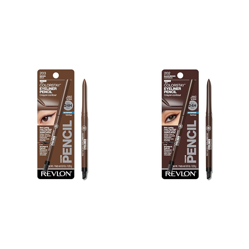 Revlon ColorStay Pencil Waterproof Eyeliner, Smudge-Proof, Eye Makeup with Built-In Sharpener, Packaging May Vary, 210 Teal, 0.01 oz