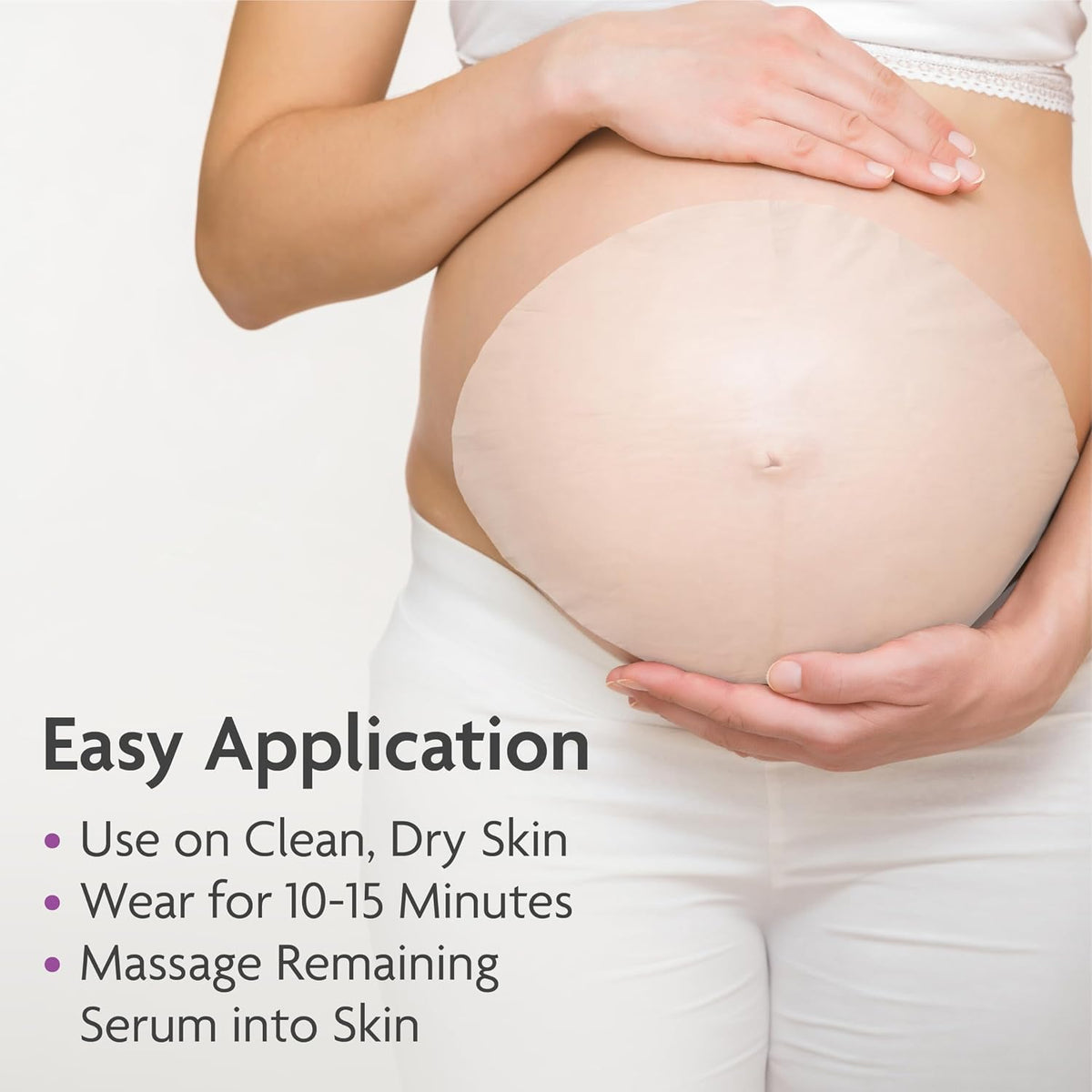 TriLASTIN Belly Masks - Belly Masks for Pregnant Women - Hydrating & Soothing for Itchy Skin - Reduces Stretch Marks - Safe for Sensitive Skin - Paraben & Phthalate-Free - Made in USA - 4 Pack
