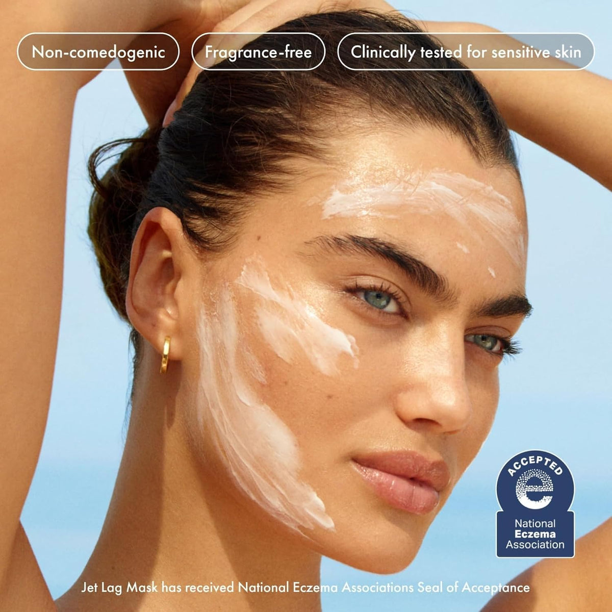Summer Fridays Jet Lag Hydrating Eye Patches - De-puffing Hydrogel Under Eye Masks with Hyaluronic Acid, Caffeine + Peptides - Soothing + Refreshing At-Home + Travel Skin Care (15 Pairs)