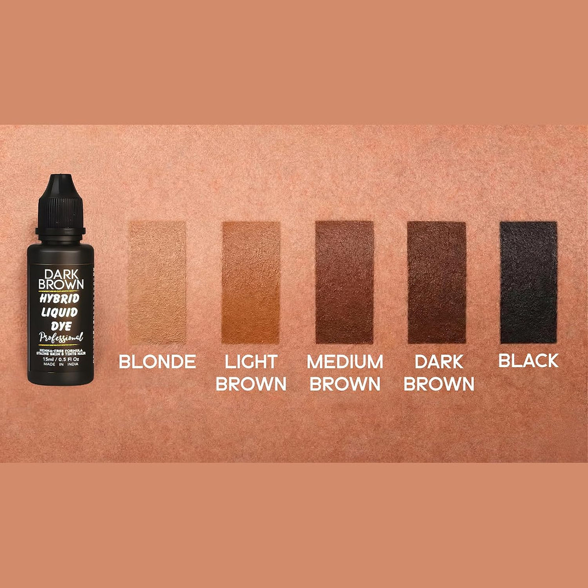 AuraKnit Professional Eyebrow Kit, Hybrid Liquid Brow Kit, Black and Brown with Brow Brush