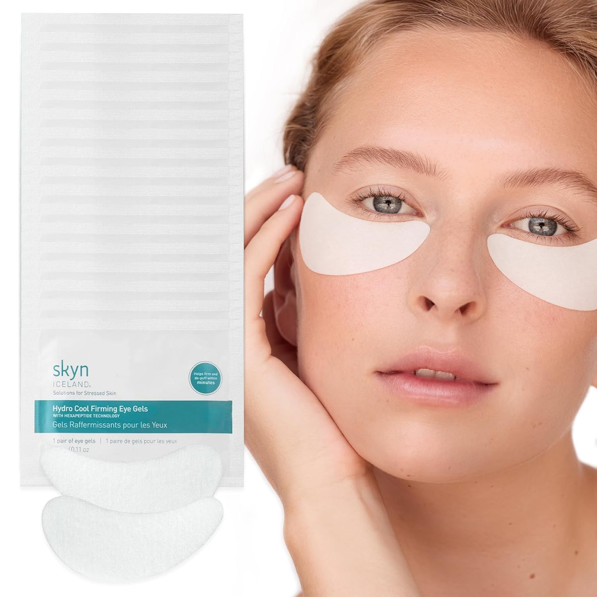 skyn ICELAND Hydro Cool Firming Eye Patches with Peptides and Coenzyme Q10